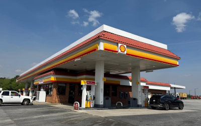 Modern design trends in gas station canopy construction in Dallas, TX, drivers love for safety and appeal